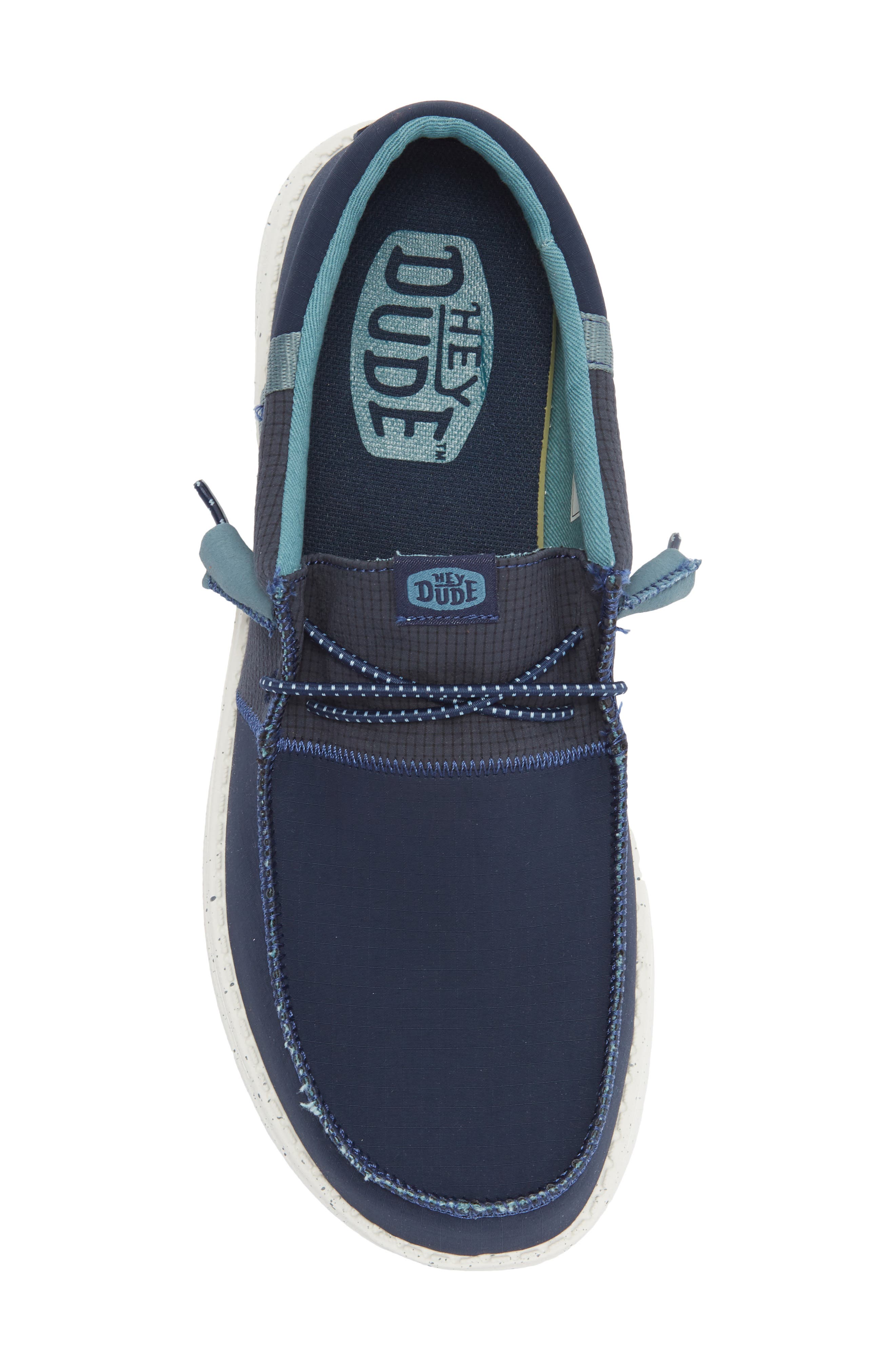 Hey Dude Wally Sneaker, Alternate, color, Navy