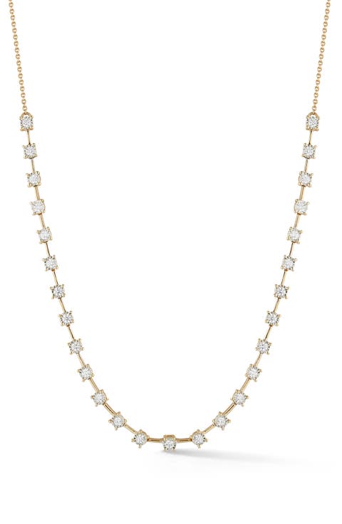 Ava Bea Interval Diamond Tennis Necklace