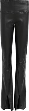 AllSaints Cora Slit Flare Leather Pants