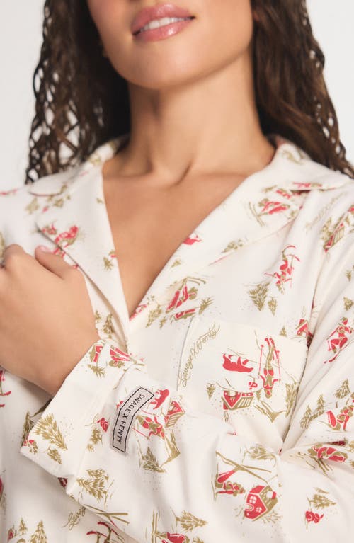 Savage X Fenty Softcore Modal Pajama Button-up Shirt In White