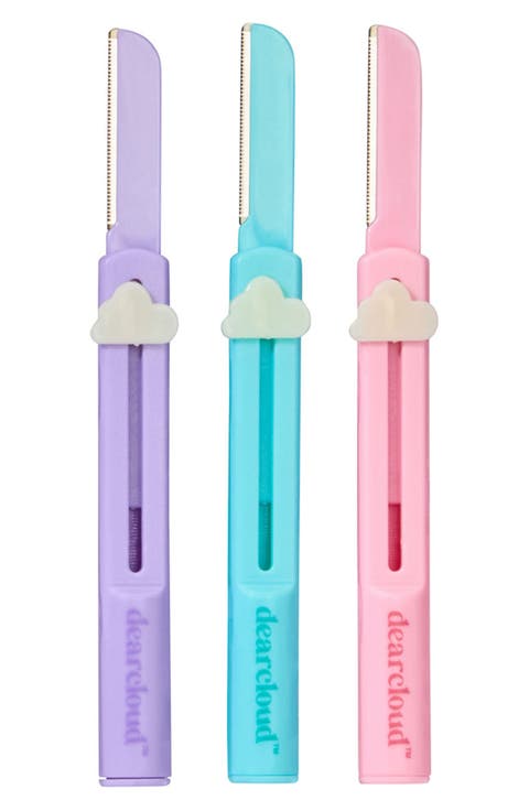 Retractable Dermaplane Facial Razor 3-Piece Set
