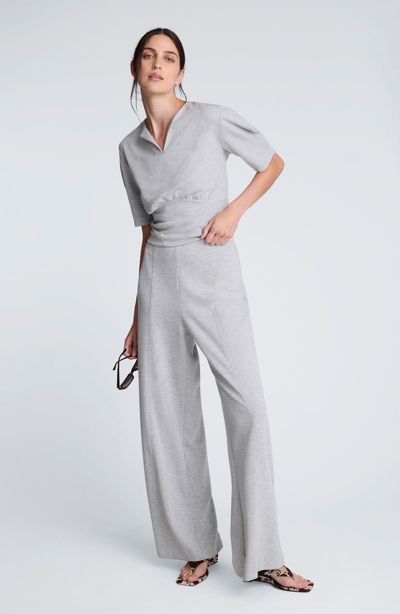 Kenneth Cole Puff Sleeve Crop Top, Alternate, color,