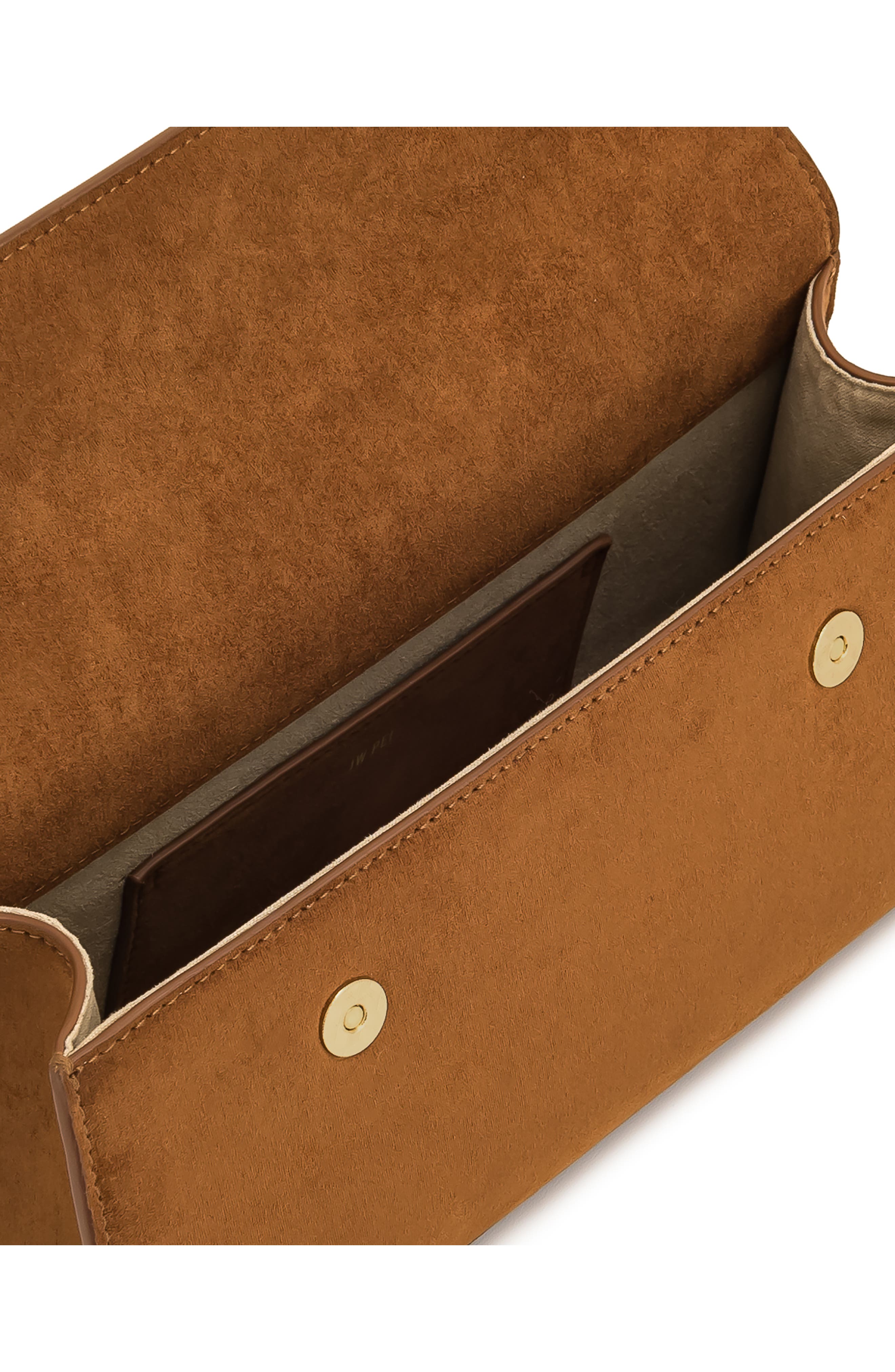 JW PEI Keyla Faux Suede Top Handle Bag, Alternate, color, Brown