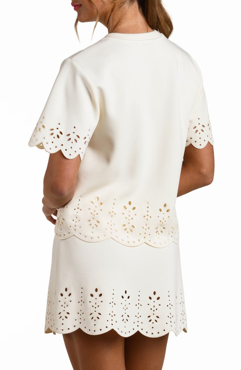 La Blanca Cloudset Lounge Crewneck T-Shirt, Alternate, color, Chalk