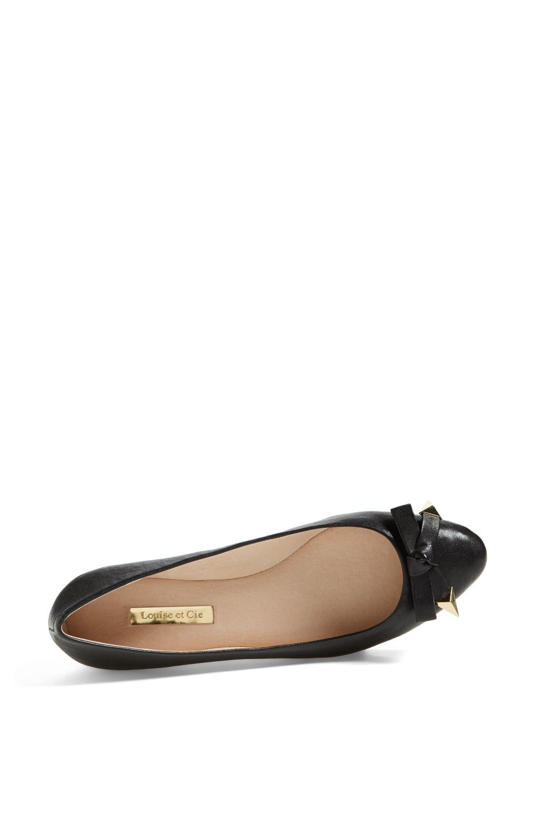 'Azalya' Mini Wedge Flat, Alternate, color, BLACK