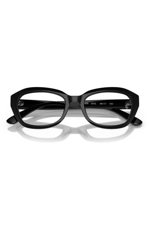 RAY BAN RAY-BAN KIDS' 48MM SMALL IRREGULAR OPTICAL GLASSES
