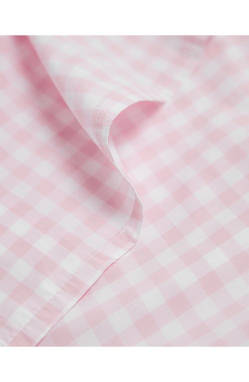 Petite Plume Signature Collection Gingham Sheet Set In Pink