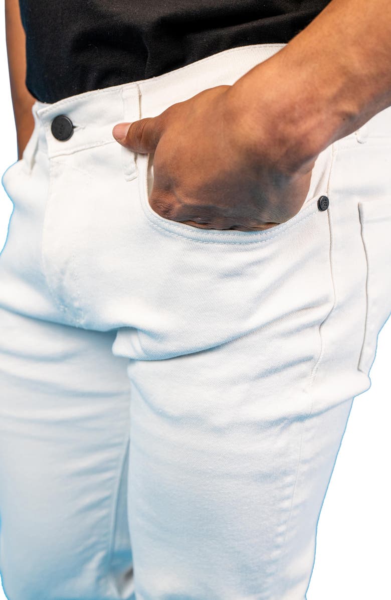 Maceoo Athletic Fit Stretch Jeans, Alternate, color, White