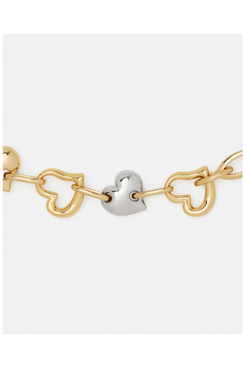 amour necklace, Alternate, color, GOLD/ SILVER