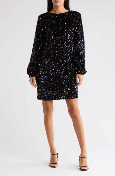 BY DESIGN Empire State Sequin Shift Dress