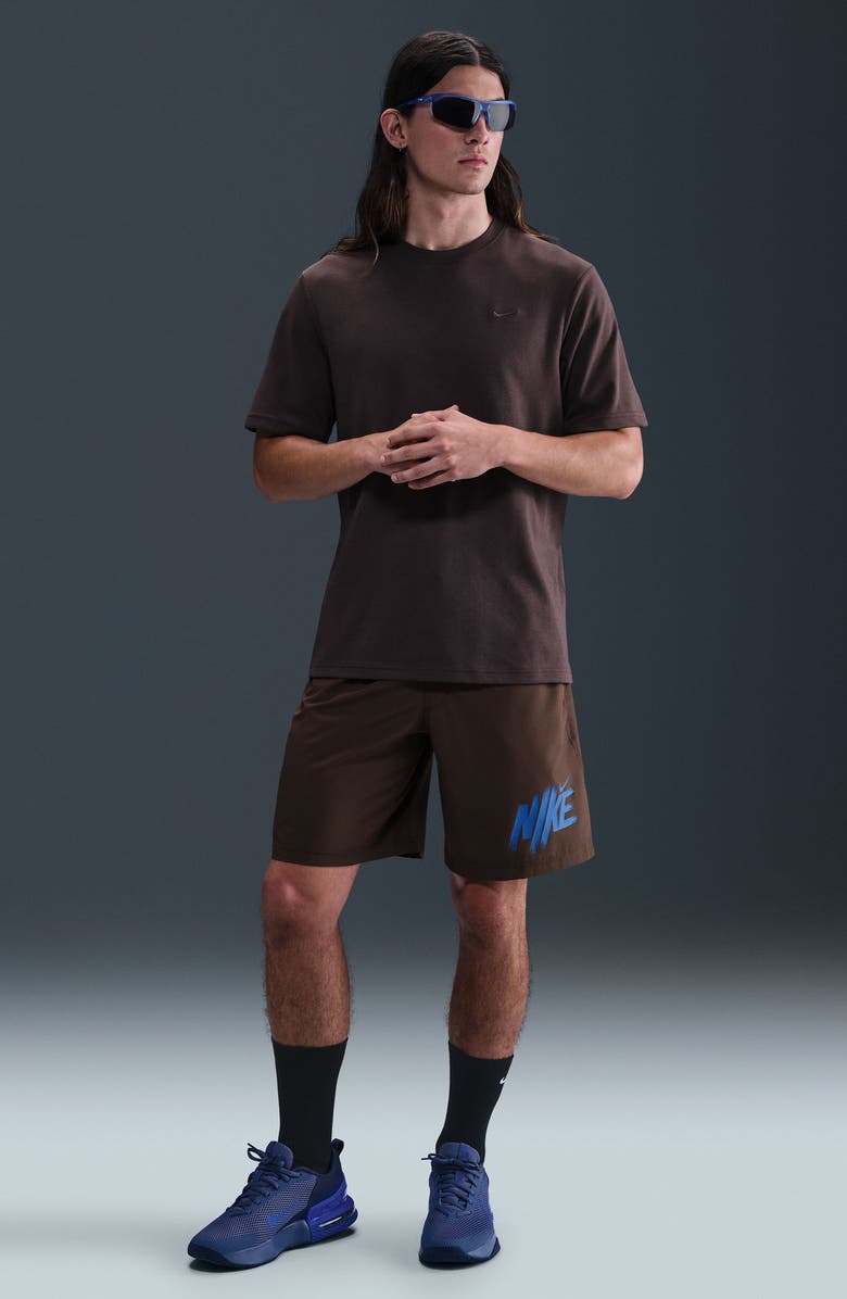 Nike Dri-FIT Form 9-Inch Shorts, Alternate, color, Baroque Brown/ Comet Blue