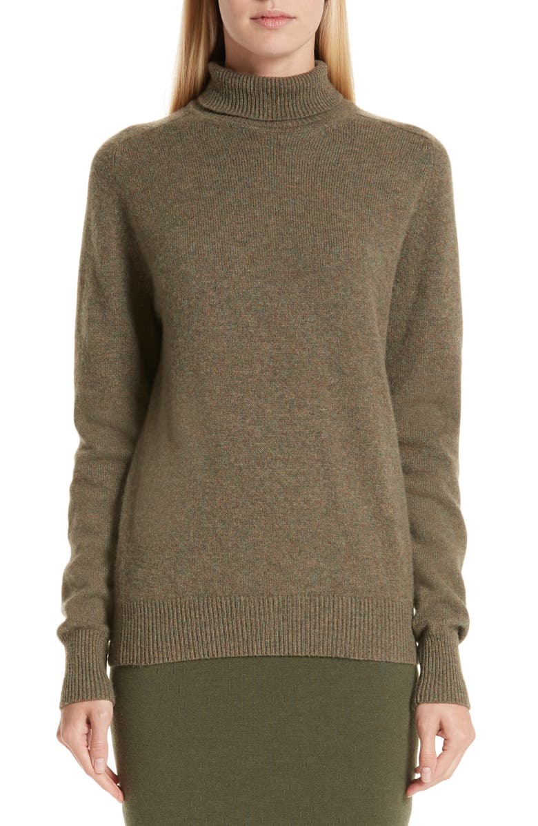 Victoria Beckham Stretch Cashmere Turtleneck Sweater, Main, color, 