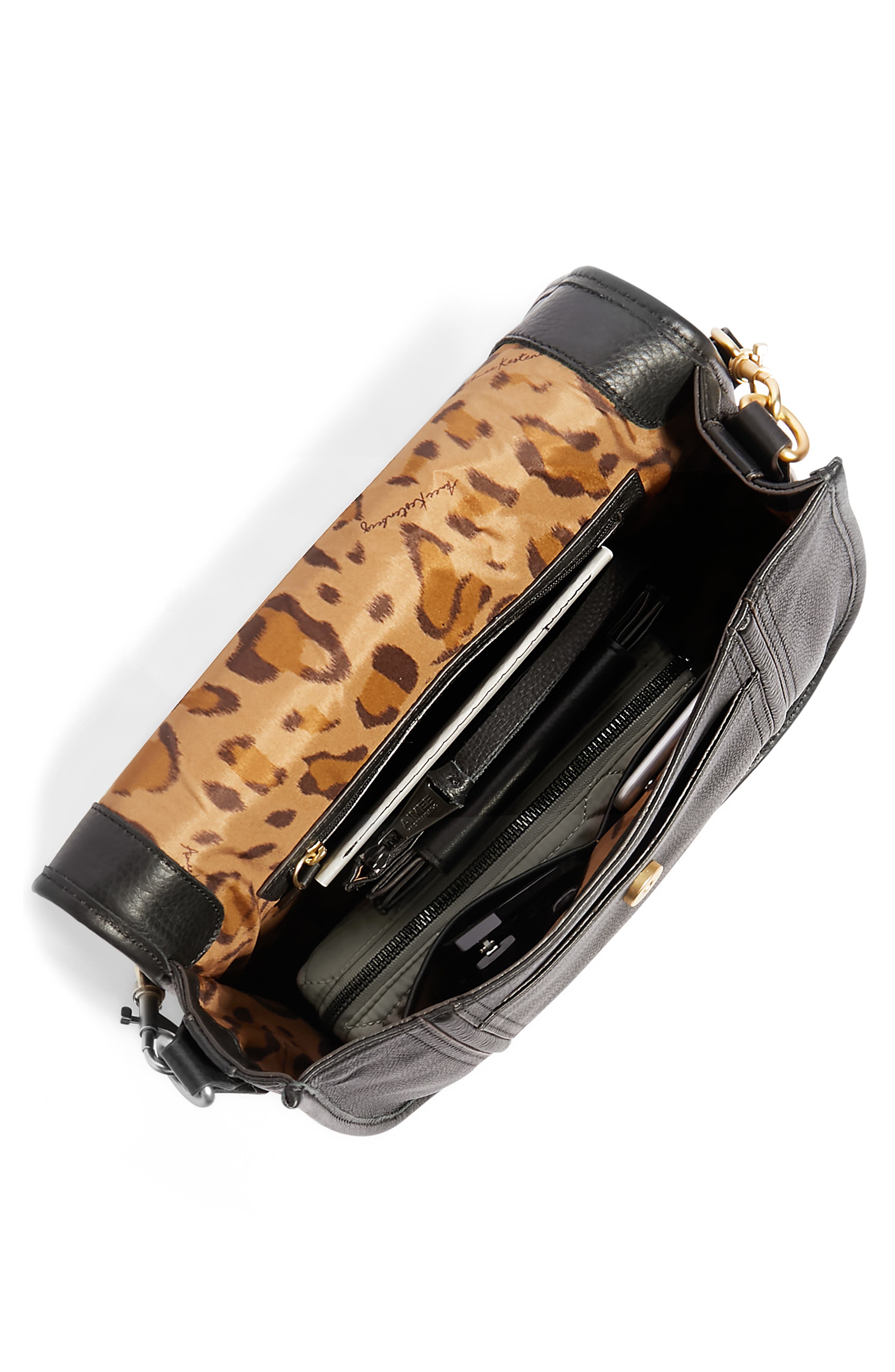 Aimee Kestenberg Fierce & Fab Leather Saddle Bag, Alternate, color, 