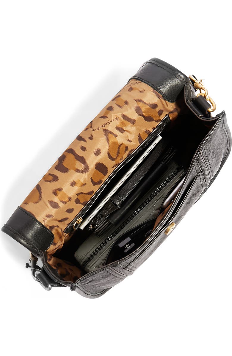 Aimee Kestenberg Fierce & Fab Leather Saddle Bag, Alternate, color,