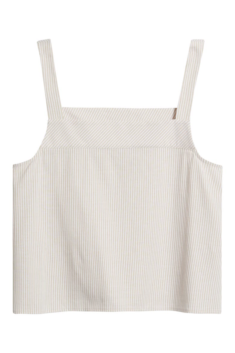Pieced Relaxed Camisole, Alternate, color, ALMOND BUFF/ BRIGHT WHITE