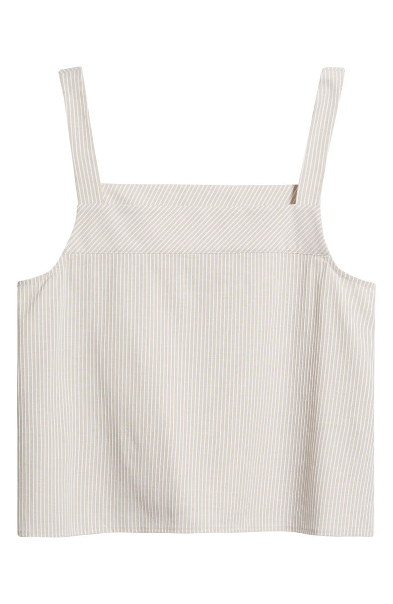 Bernardo Pieced Relaxed Camisole, Alternate, color, Almond Buff/ Bright White
