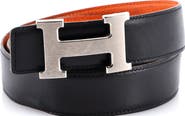 Pre-Owned Hermes Constance Reversible Belt Leather Medium