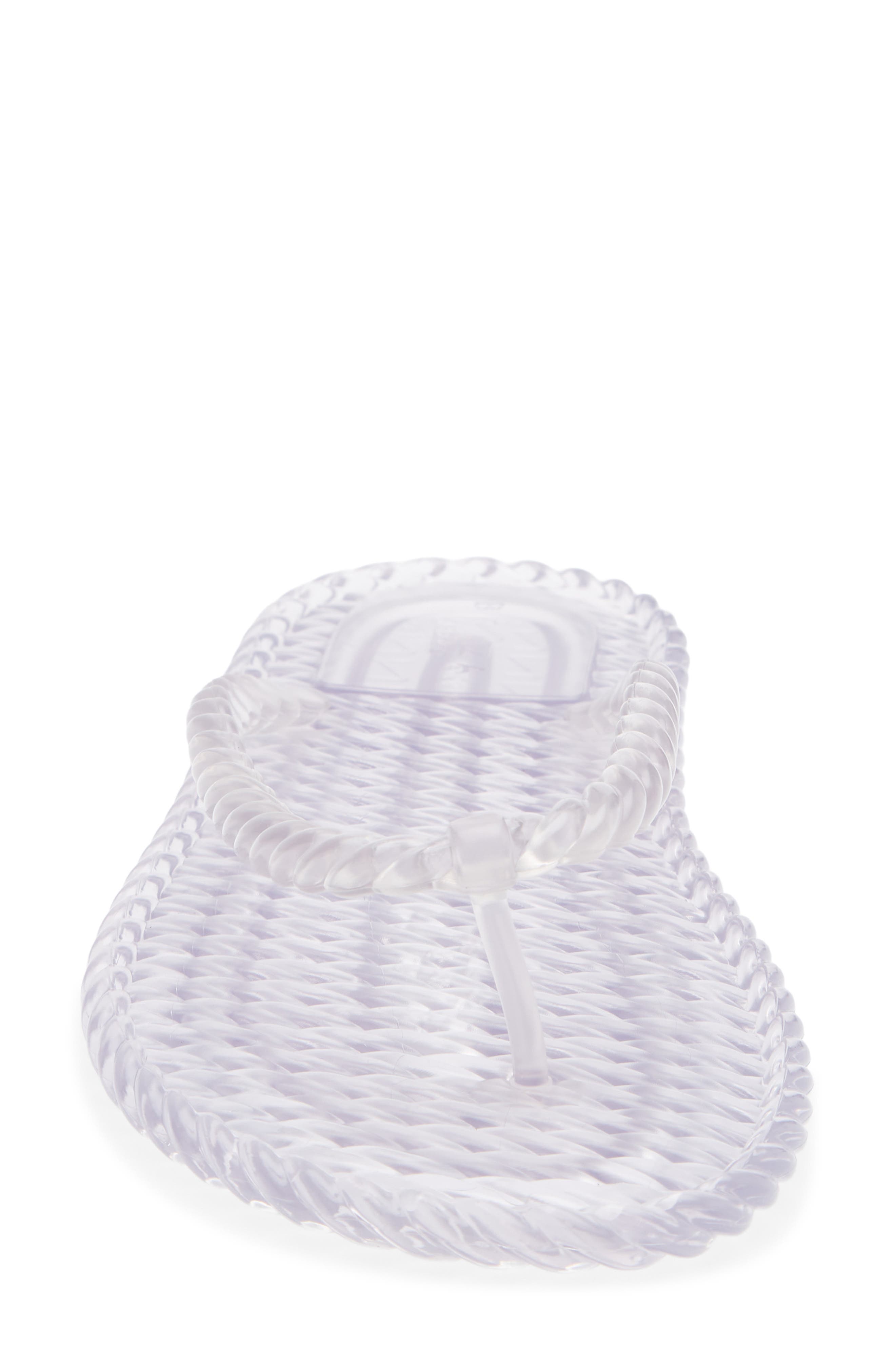 BRIZZA Jelly Flip Flop, Alternate, color, Clear