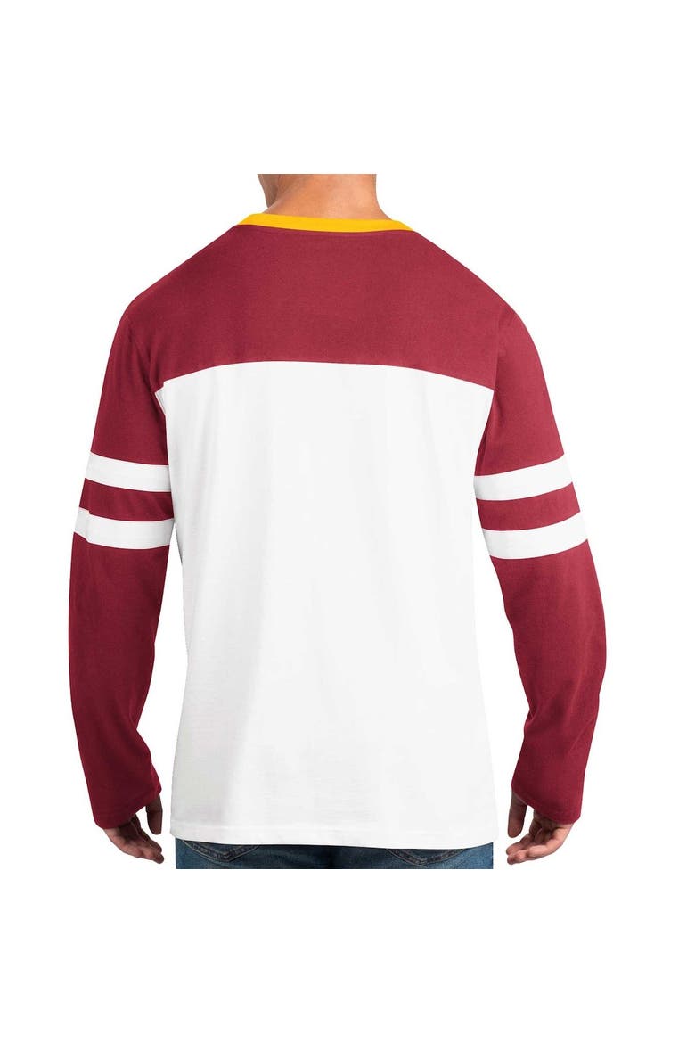 Men's Starter Burgundy/White Washington Commanders Halftime Long Sleeve T-Shirt, Alternate, color, Burgundy