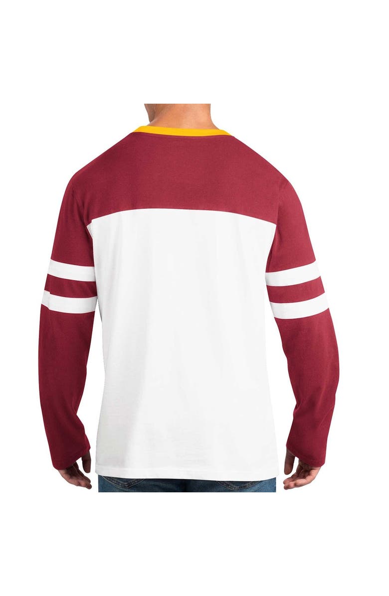 STARTER Men's Starter Burgundy/White Washington Commanders Halftime Long Sleeve T-Shirt, Alternate, color, Burgundy