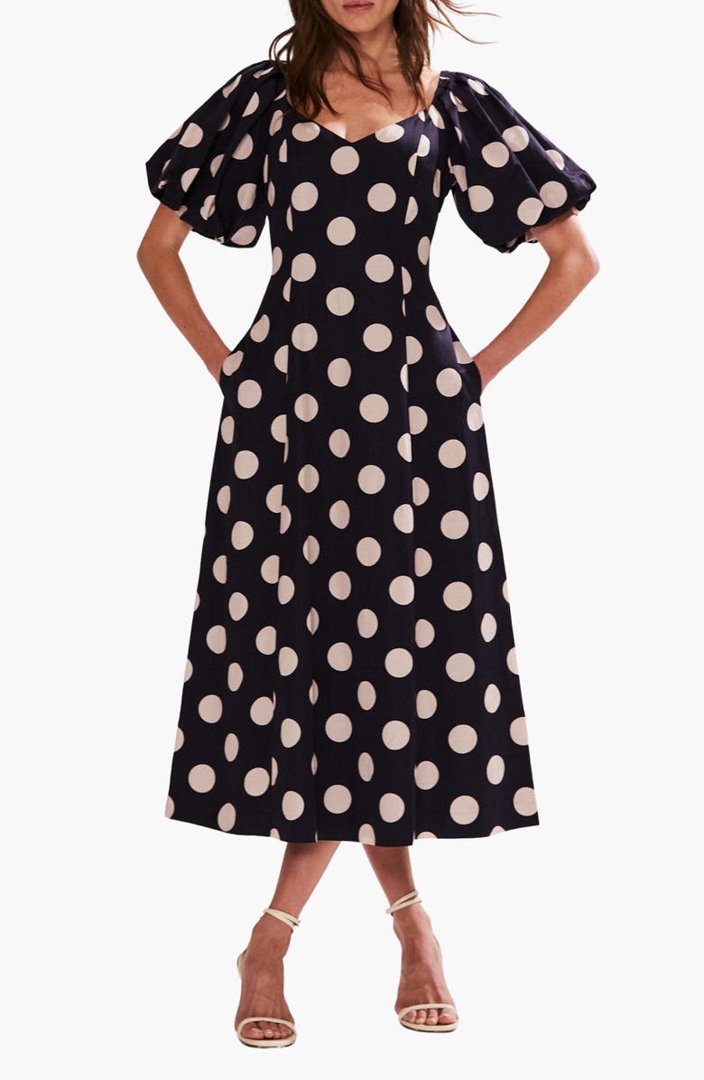 Ro&Zo Yasmin Puff Sleeve Dress, Alternate, color,