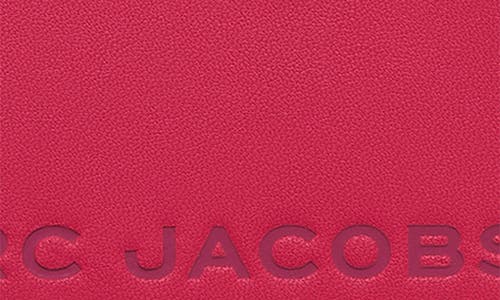 Marc Jacobs Zip Wallet With Keyring And Metal Charm In Pink