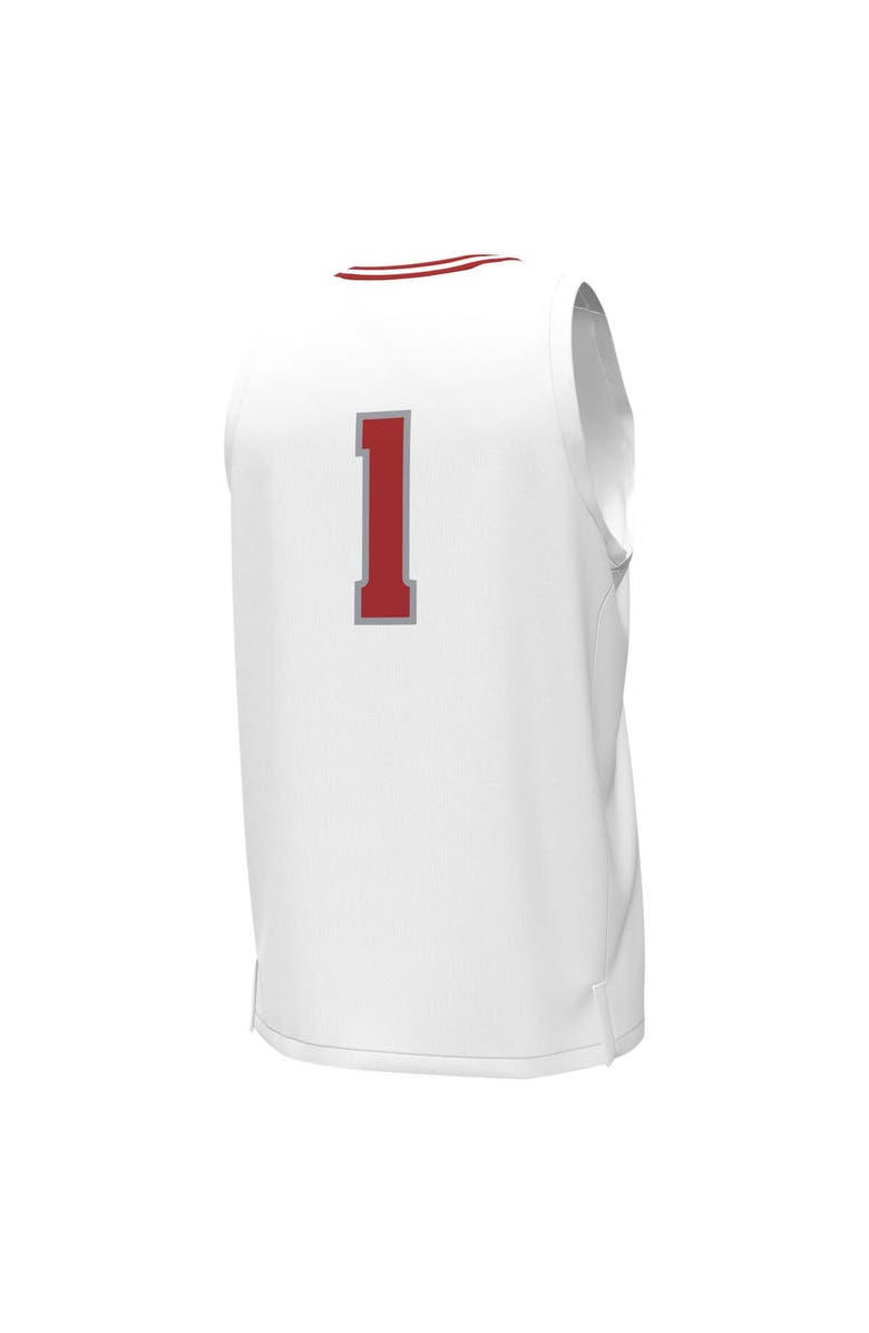 Under Armour Men's Under Armour #1 White Wisconsin Badgers Replica Basketball Jersey, Alternate, color, White