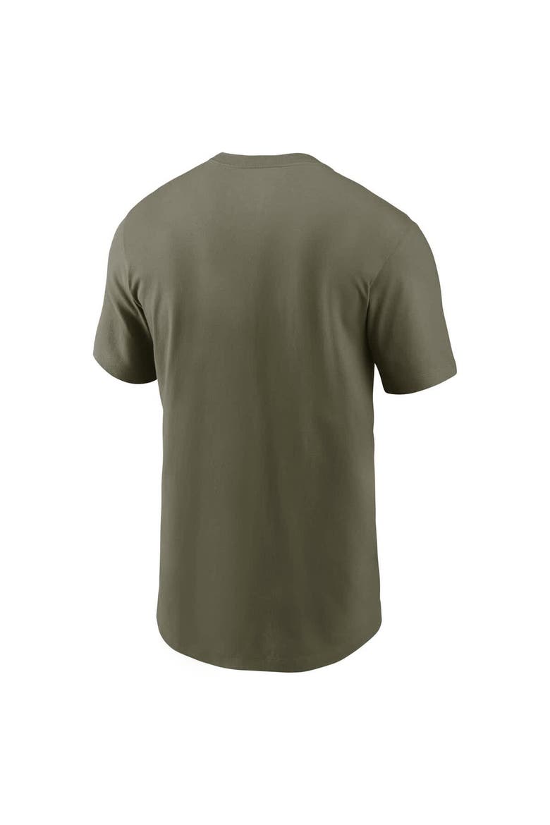 Men's Nike Olive Alabama Crimson Tide 2024 Military Appreciation Tonal Logo Performance T-Shirt, Alternate, color, Olive
