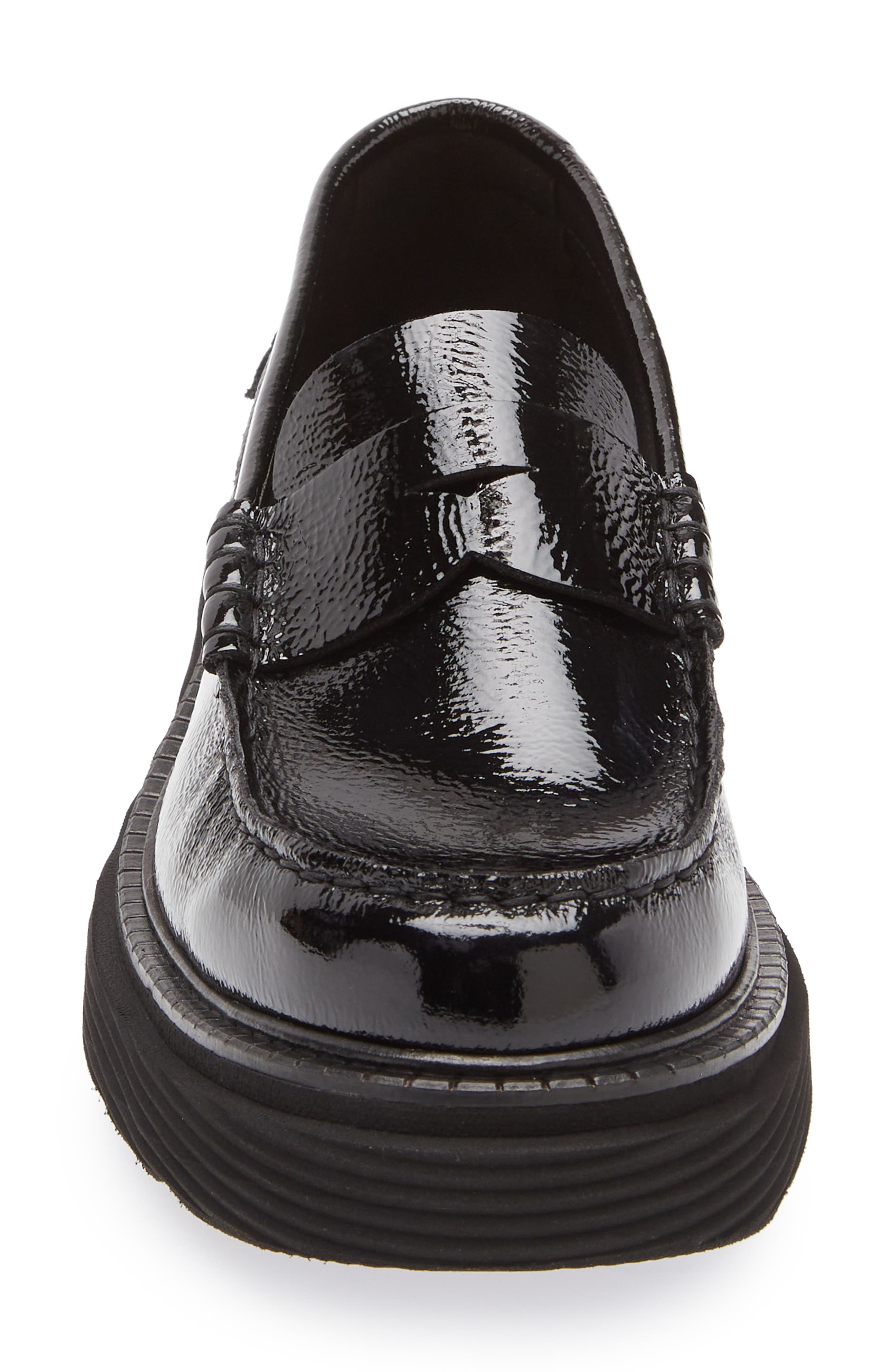 Pedro Garcia Sloan Platform Penny Loafer, Alternate, color, Black