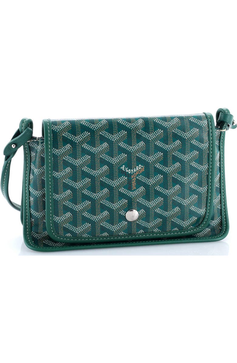 Pre-Owned Goyard Plumet Clutch Wallet Coated Canvas, Alternate, color, Green