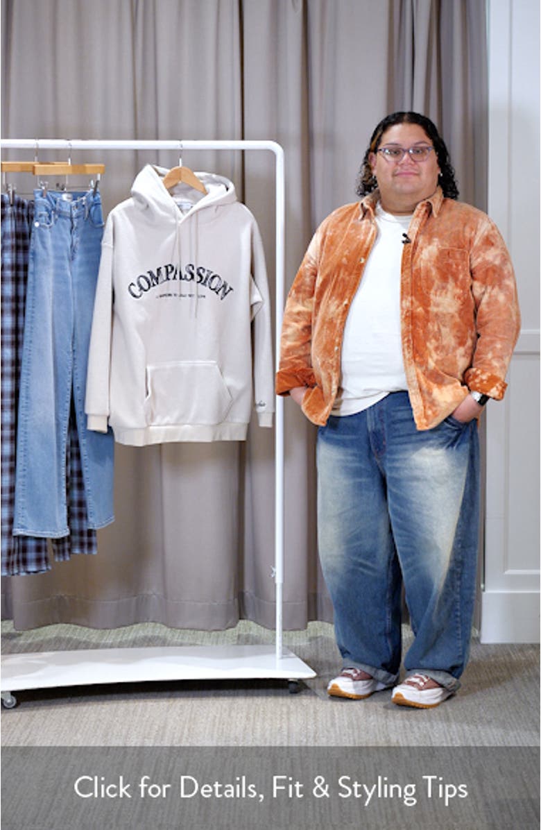 Relaxed Compassion Embroidered Hoodie, sales video thumbnail