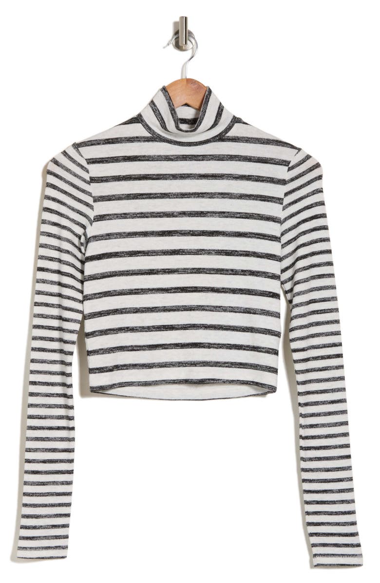 rag & bone Stripe Turtleneck Long Sleeve Top, Alternate, color,