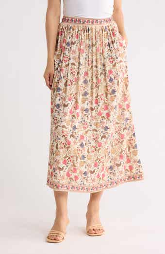 Floral Midi Skirt