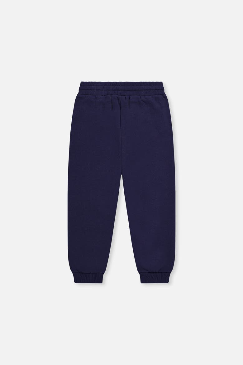 Fleece Zippered Pockets Ribbed Cuffs Sweatpants, Alternate, color, Dark Blue