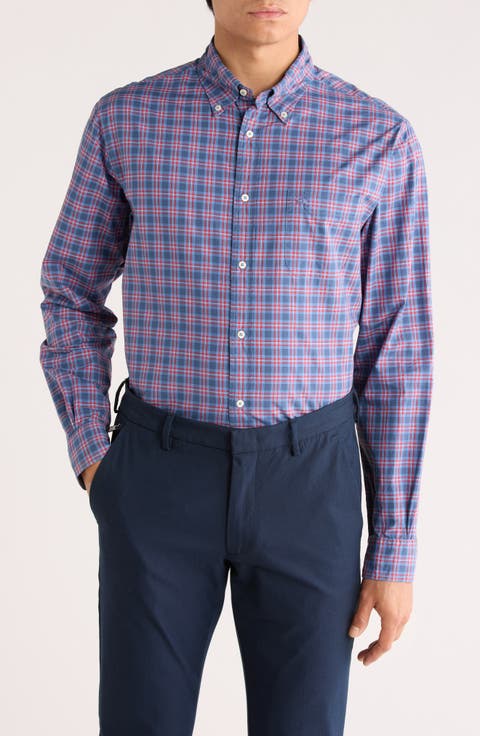 Sport Fit Plaid Button-Down Shirt
