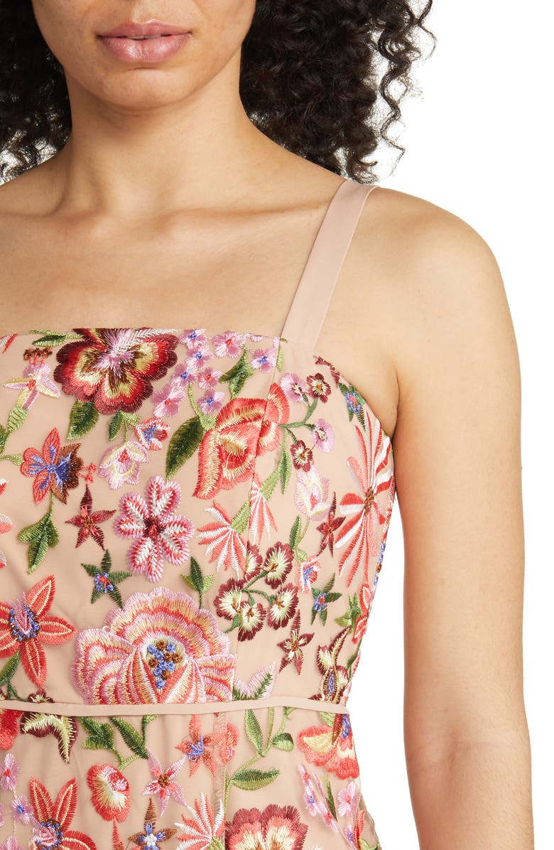 Sam Edelman Floral Embroidered Midi Dress, Alternate, color,