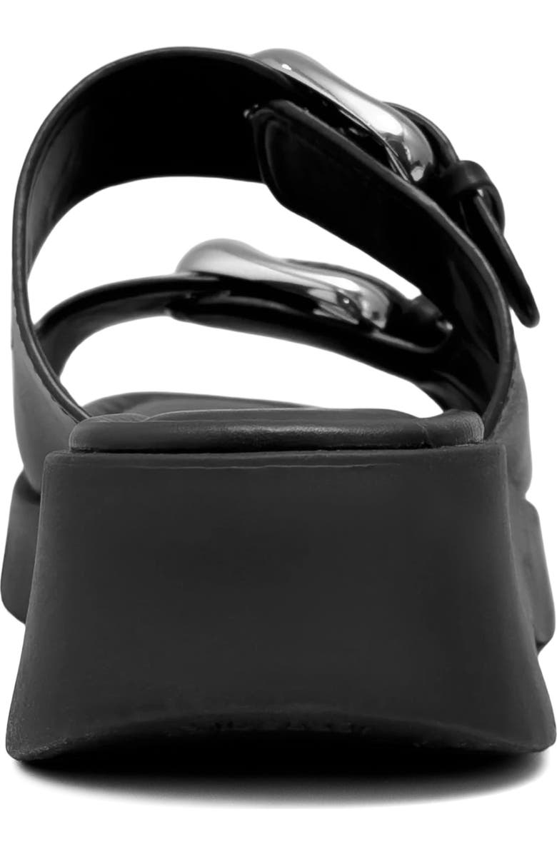 Aerosoles Faith Flatform Slide Sandal, Alternate, color, Black Fx Calf