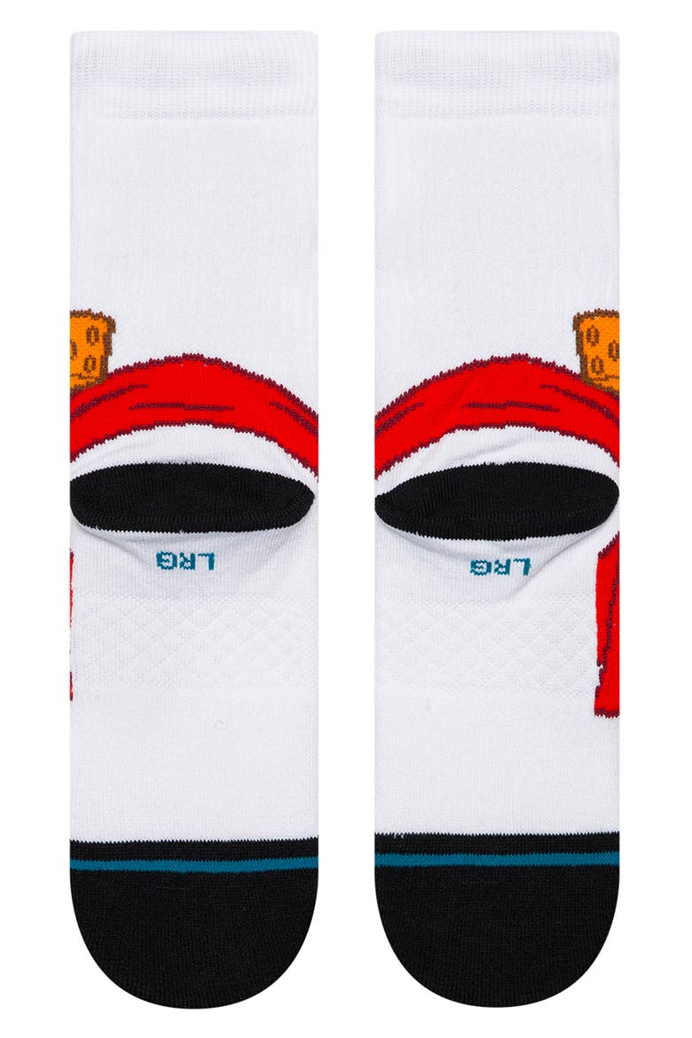 Kids' Frosty Crew Socks, Alternate, color, WHITE
