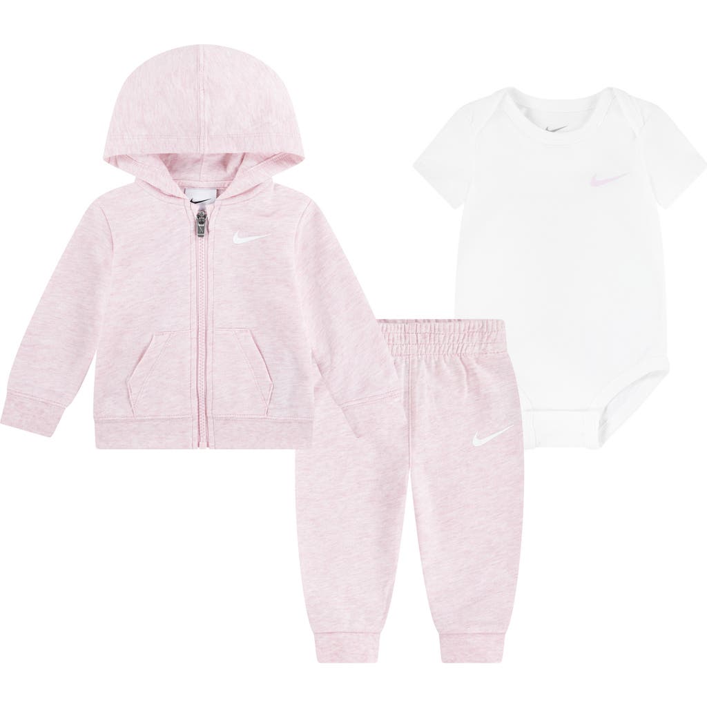 Nike Full-zip Hoodie, Bodysuit & Pants Set In Multi