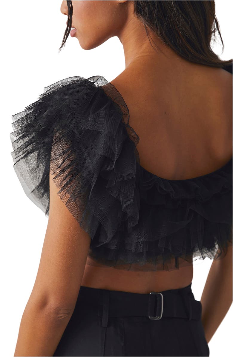 Free People Birthday Cake Tiered Tulle Crop Top, Alternate, color, 