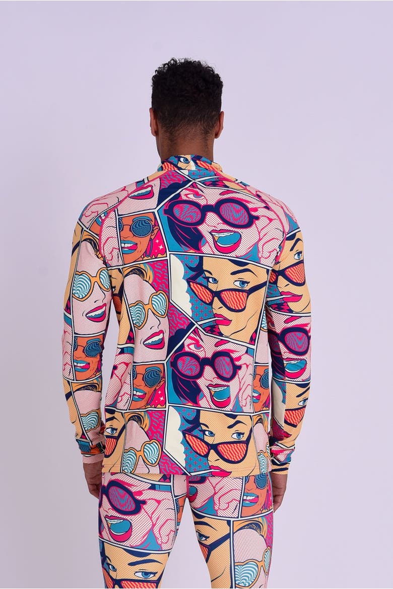 Baselayer Top - Comic Book Candy Men's, Alternate, color, multi-colour
