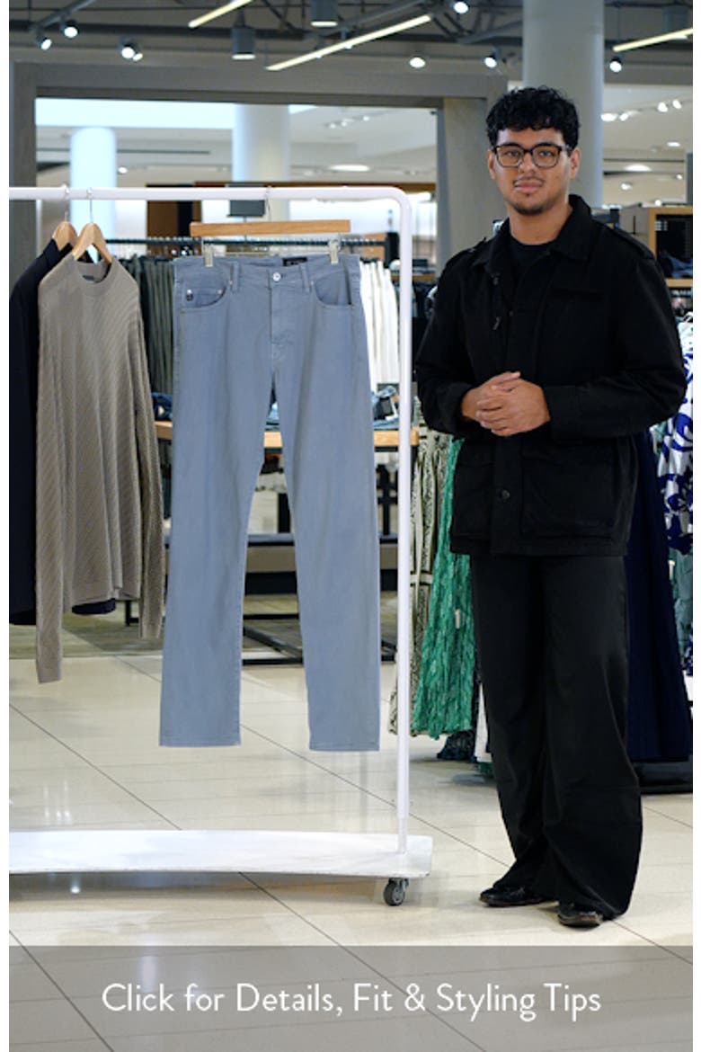Everett Stretch Sateen Slim Straight Pants video