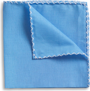 Beau Ties of Vermont Linen Whipstitch Pocket Square