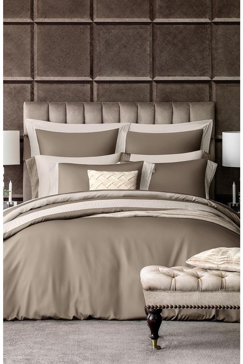 Eden Duvet Cover, Alternate, color, Brown