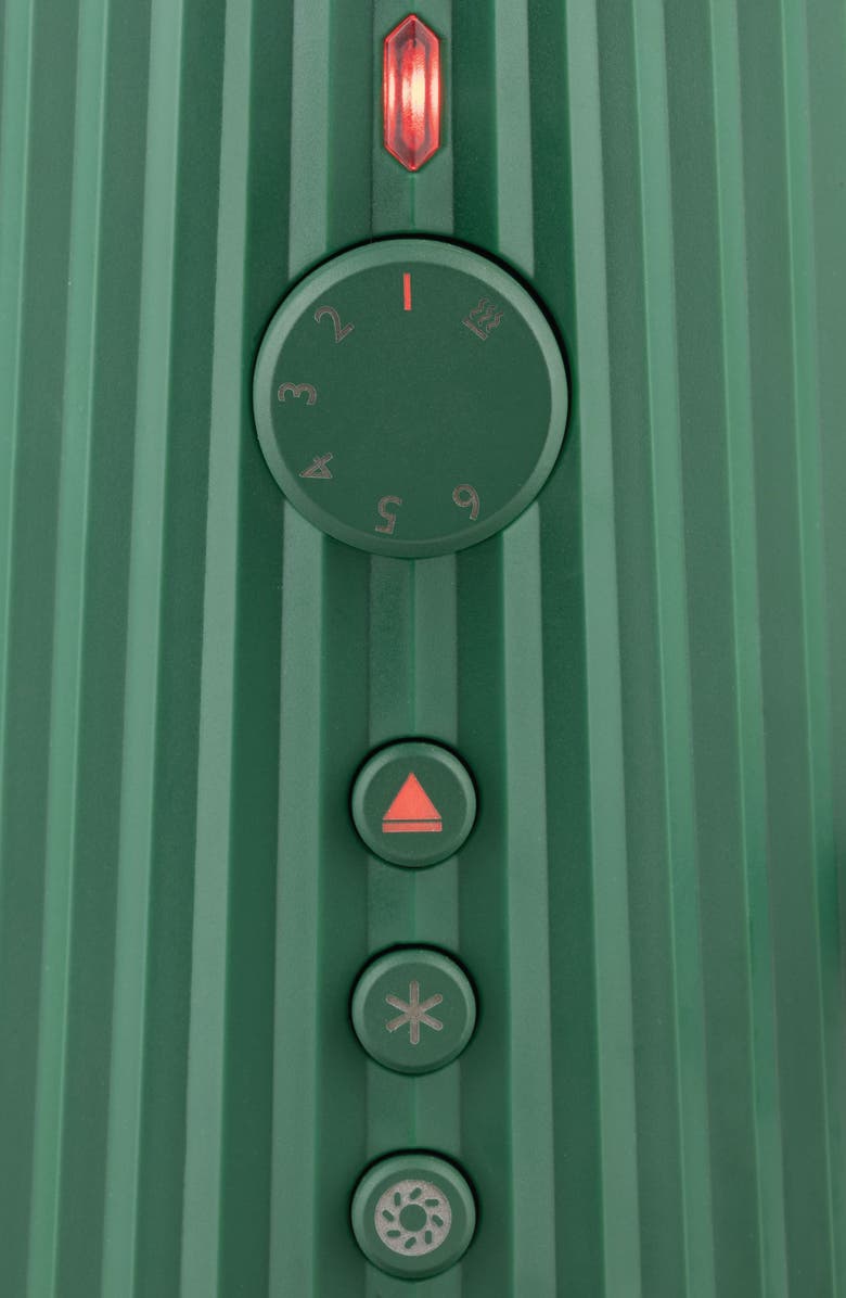 ALESSI Plissé Toaster, Alternate, color, Green