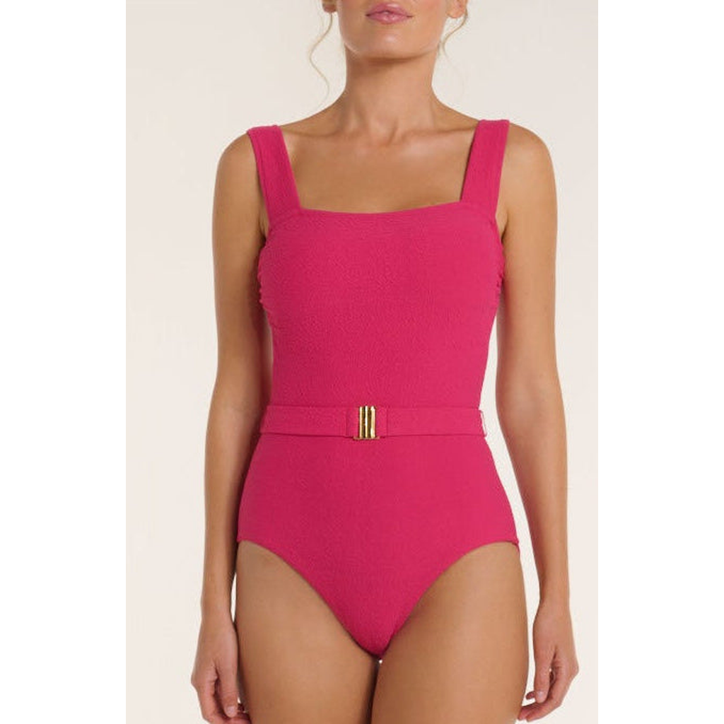 Hermoza Belted Marisa One-piece Swimsuit in Teaberry  product