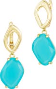 SAVVY CIE JEWELS Faceted Stone Drop Earrings