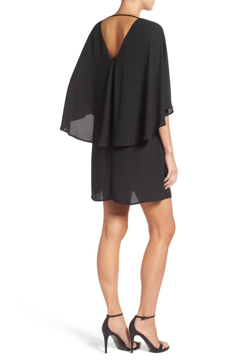 'Suki' Trapeze Dress, Alternate, color, BLACK