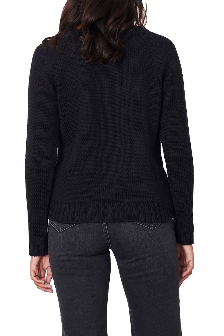 Aspen Cotton Crewneck Sweater, Alternate, color, Black