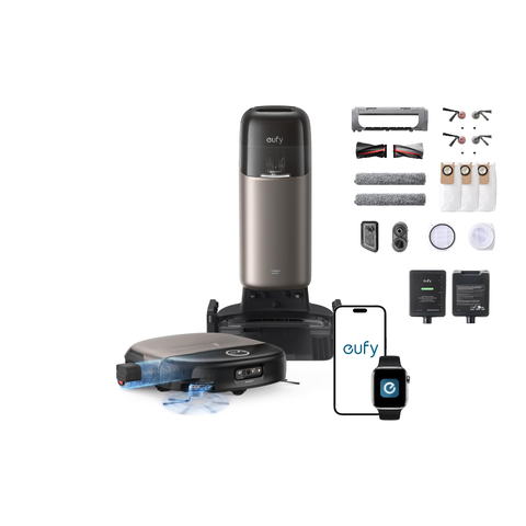 Omni S2 Robot Vacuum and Mop Combo with Accessory Kit and Hard Floor Cleaner